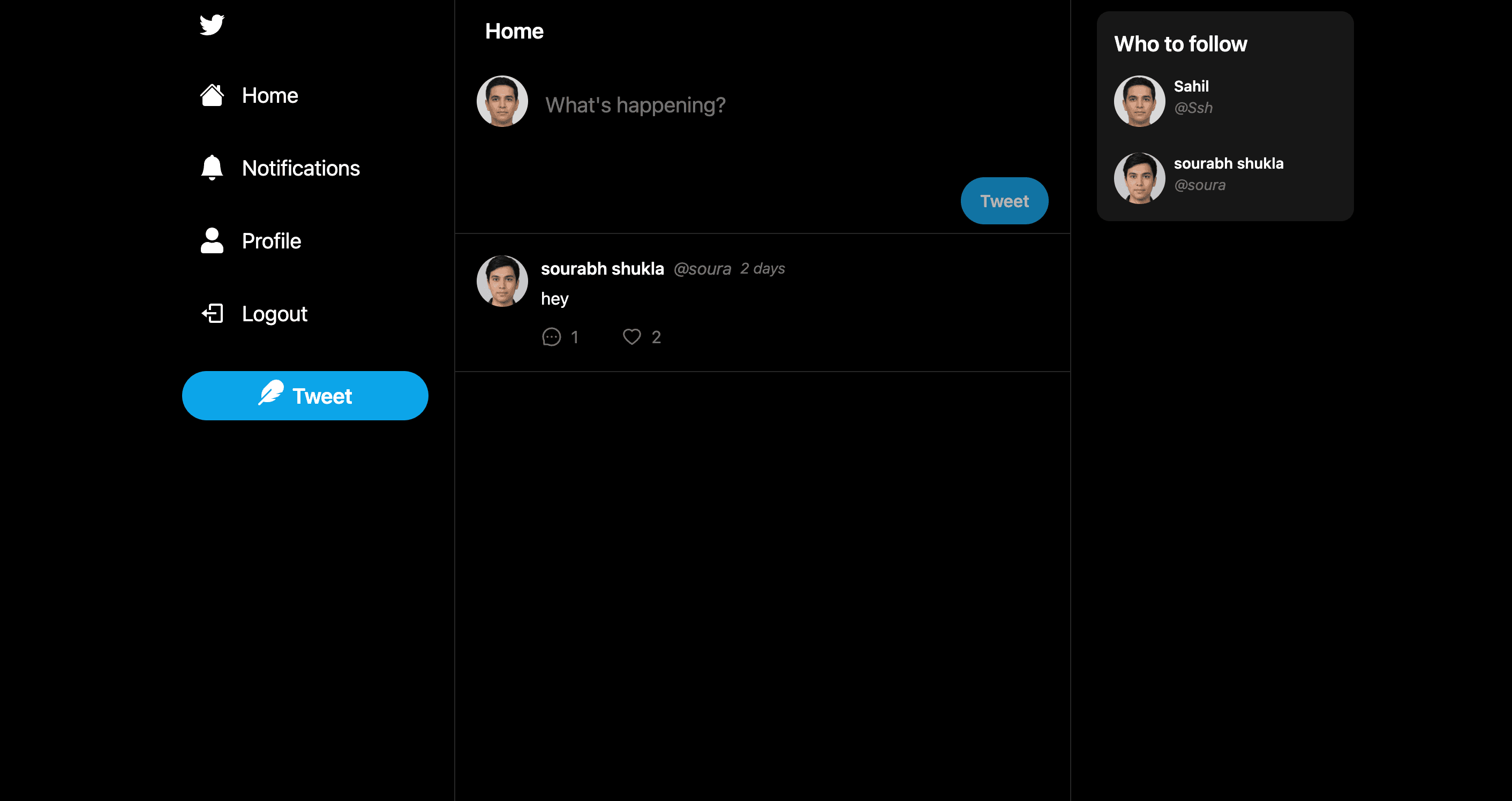 Twitter Clone